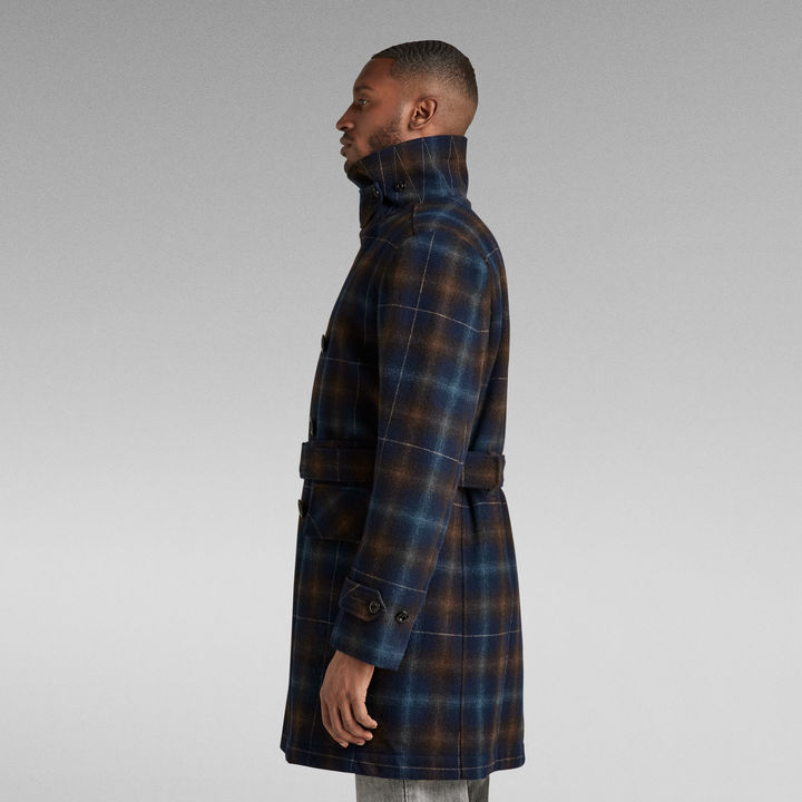 Check Wool Coat Multi color G STAR AE
