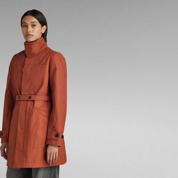 G star minor slim trench coat on sale
