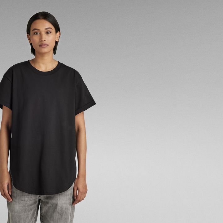 Long Slit T-Shirt | Black | G-STAR® US