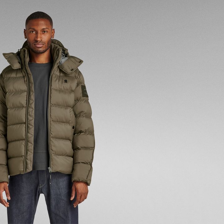 G star motac quilted hooded jacket clearance