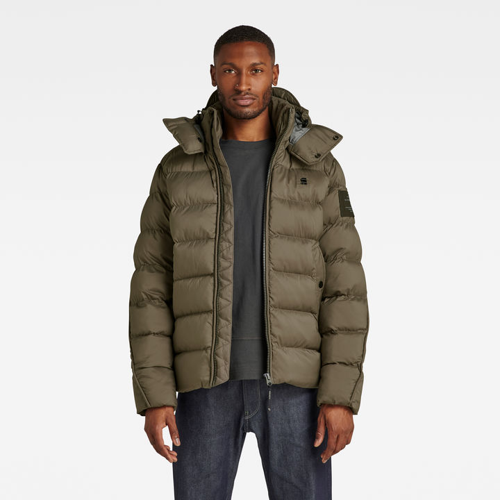 G Whistler Padded Hooded Jacket Brown G STAR CA