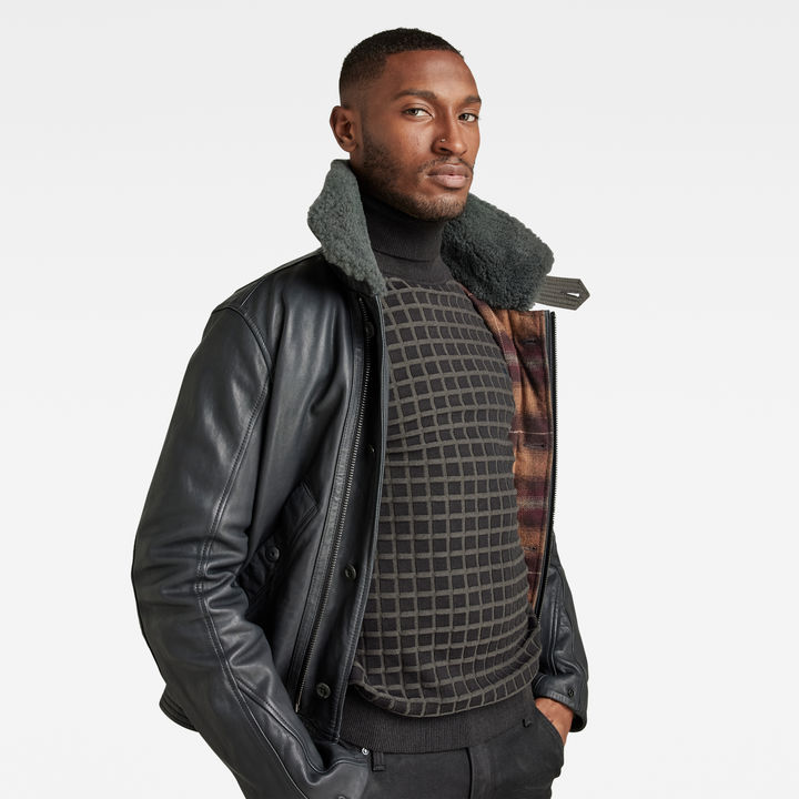 Veste en cuir g star online