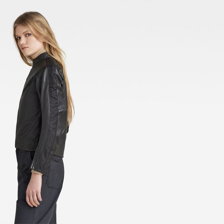 G star leather jacket womens sales