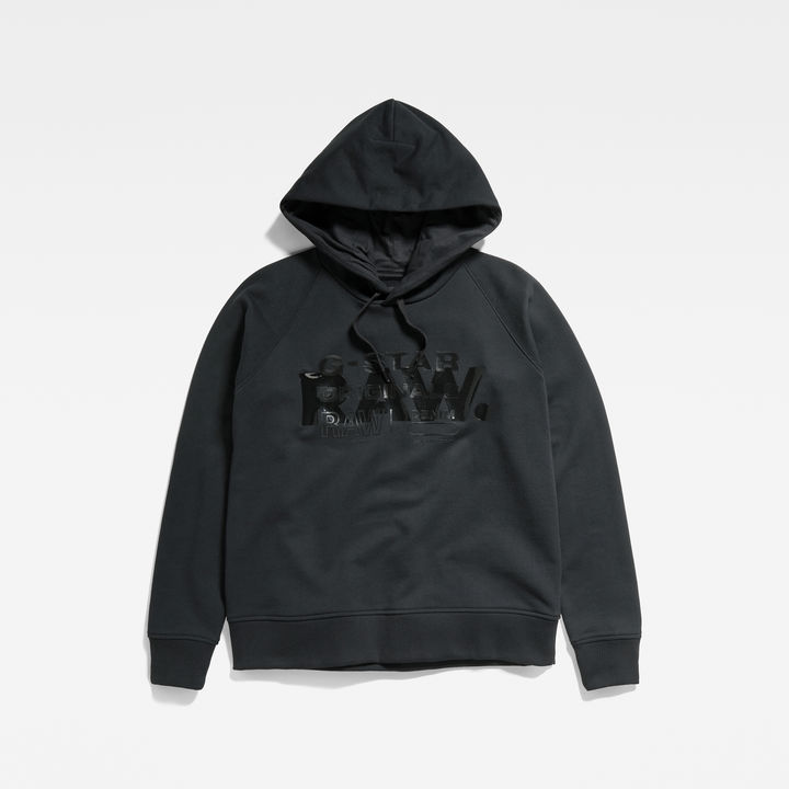 Raglan Raw Originals Hooded Sweater Black G STAR US