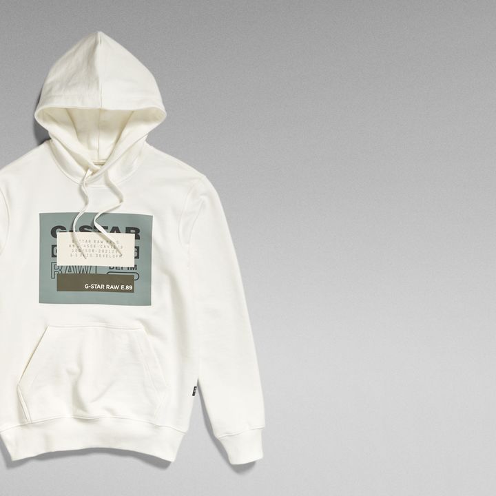White g star raw hoodie cheap