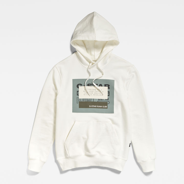 White g star raw hoodie clearance