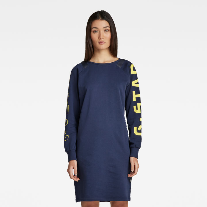 Sleeve Print Tweater | Dark blue | G-STAR® US