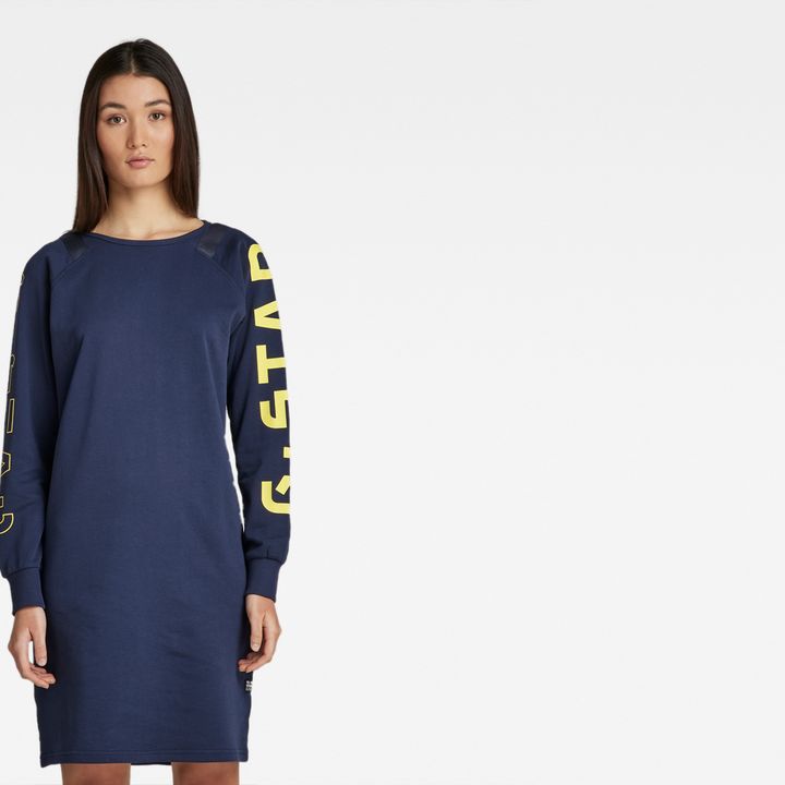 Sleeve Print Tweater | Dark blue | G-STAR® US