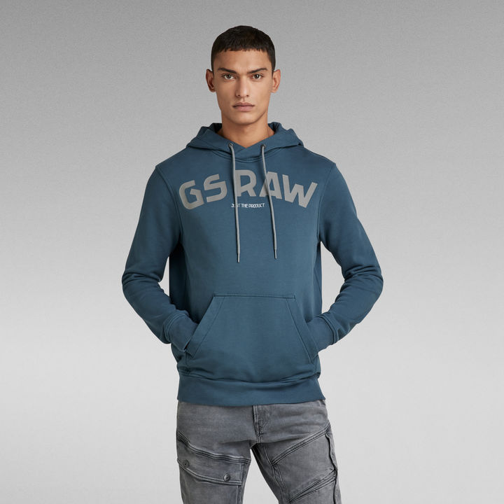 G star blue hoodie top