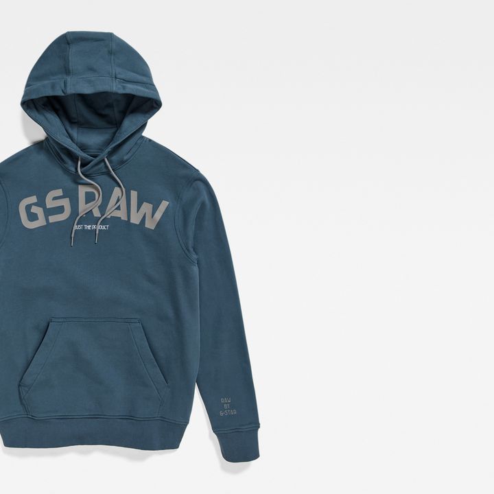 Gsraw Graphic Hooded Sweater
