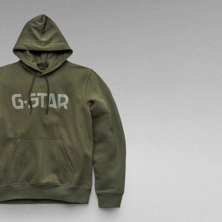 Green g star hoodie discount