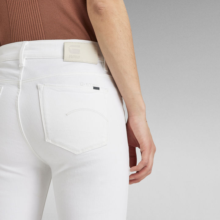 3301 Skinny Ankle Jeans Wit G STAR BE