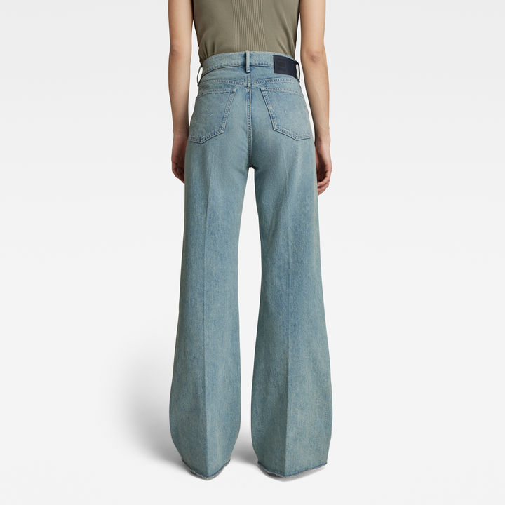 G star Deck Ultra High Wide Leg Jeans Blue 25 Woman