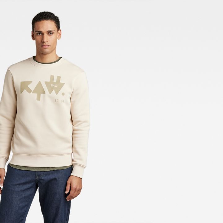 RAW Arrow Sweater White G STAR GB