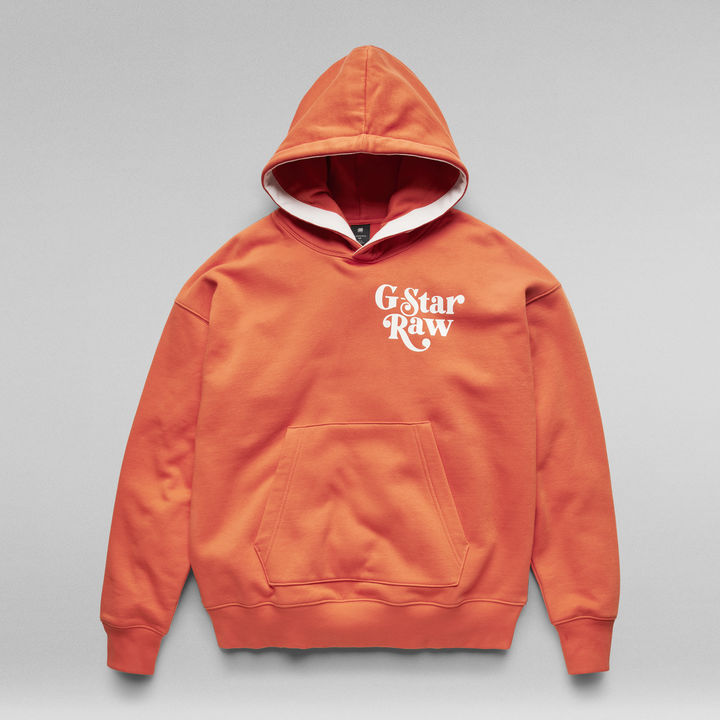 Unisex Foxy Chest Hoodie Orange G STAR US