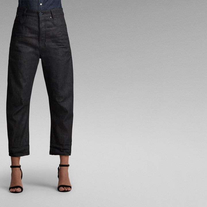 C-Staq 3D Boyfriend Cropped Jeans | Black | G-STAR® LU
