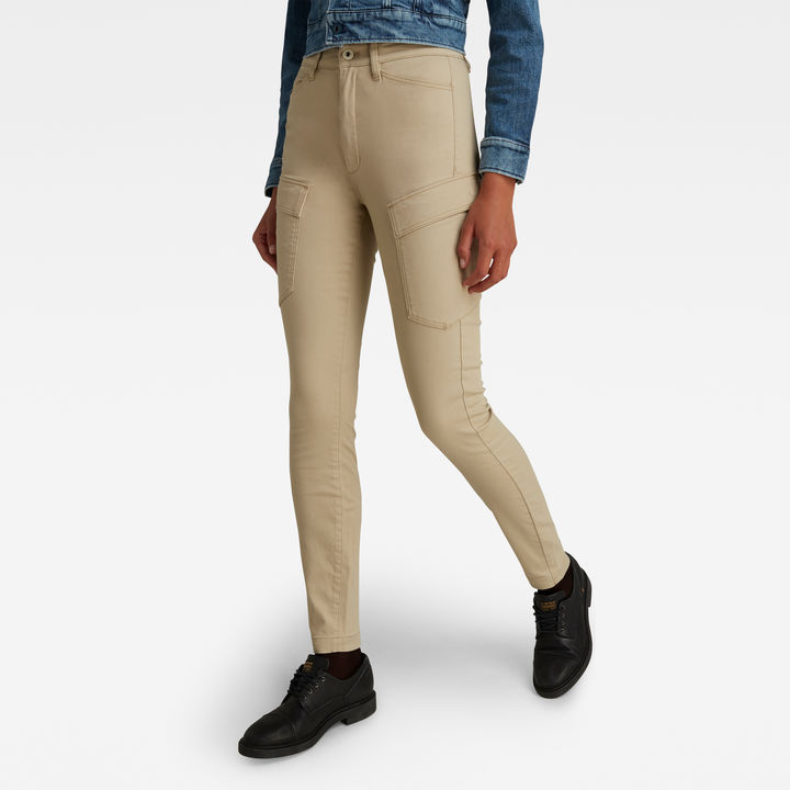 High G Shape Cargo Skinny Pants Beige G STAR AU