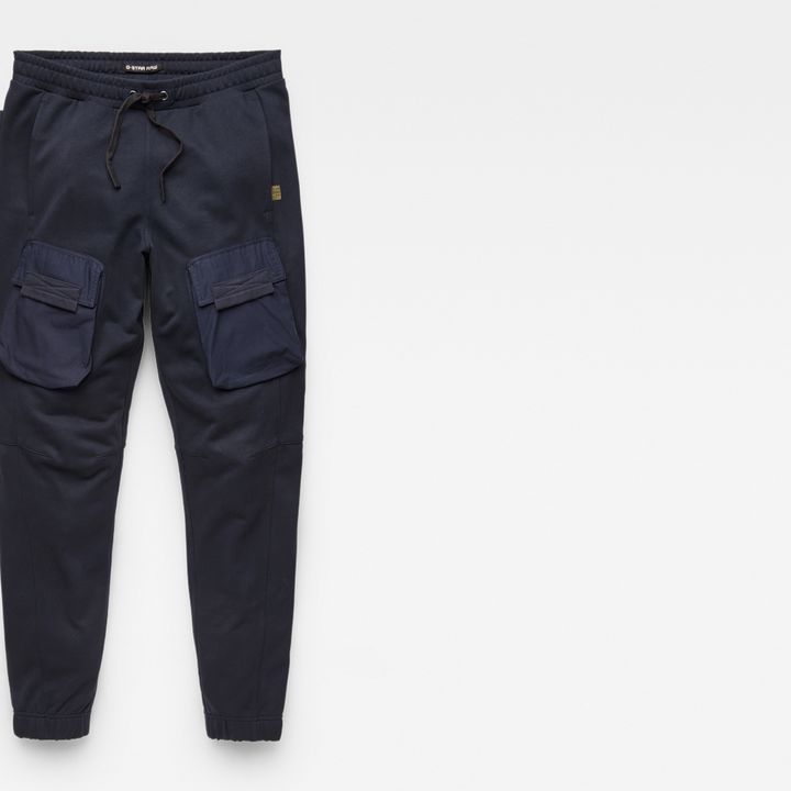 Navy blue cargo sweatpants best sale