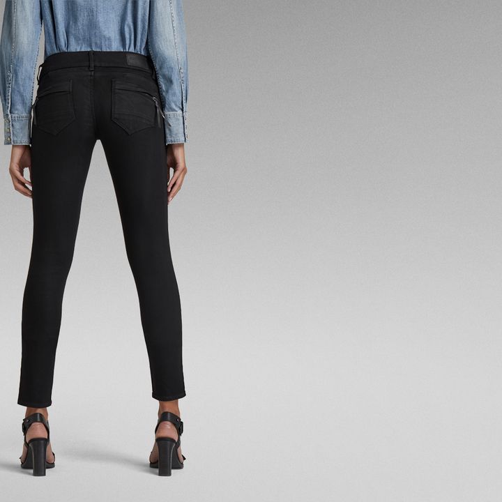 Midge Cody Mid Waist Skinny Jeans | Black | G-STAR® ES