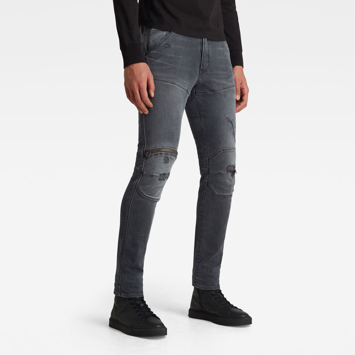 5620 3D Zip Knee Skinny Jeans | Grey | G-STAR® US