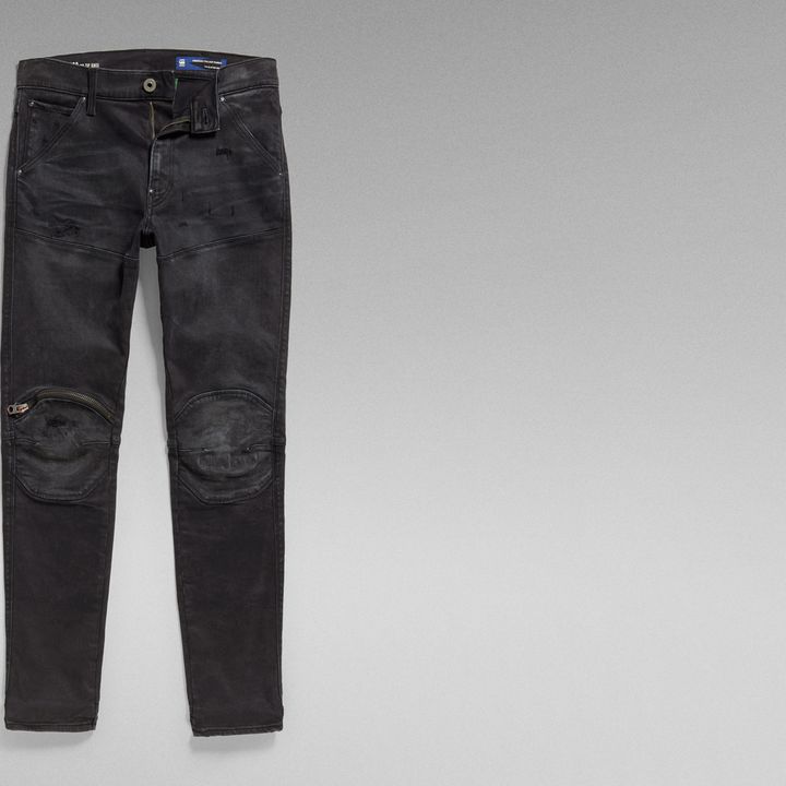5620 3D Zip Knee Skinny Jeans