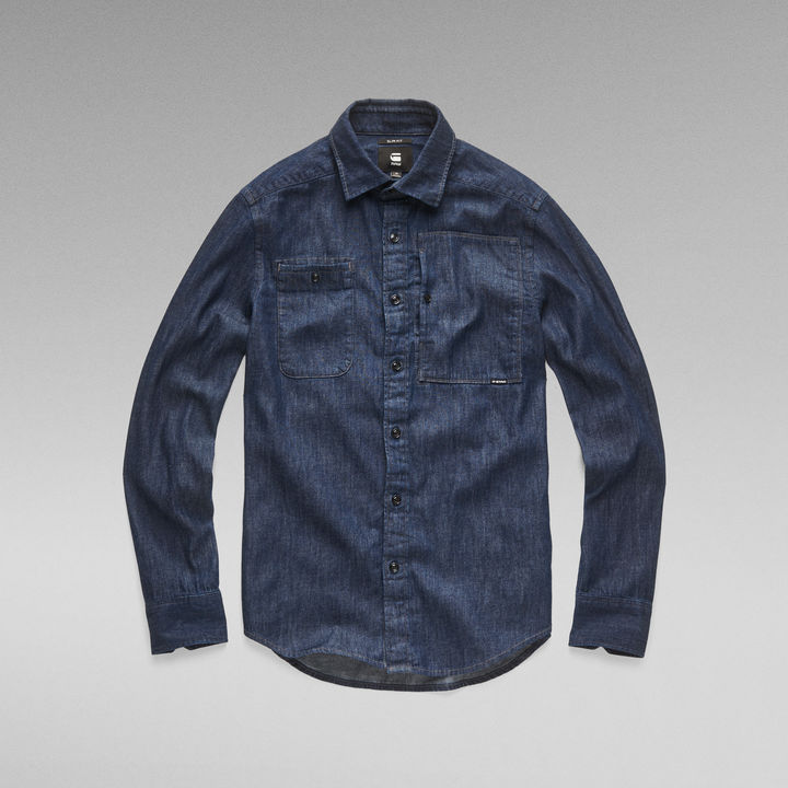 Utility Hyrid-Archive Slim Shirt | Dark blue | G-STAR® US