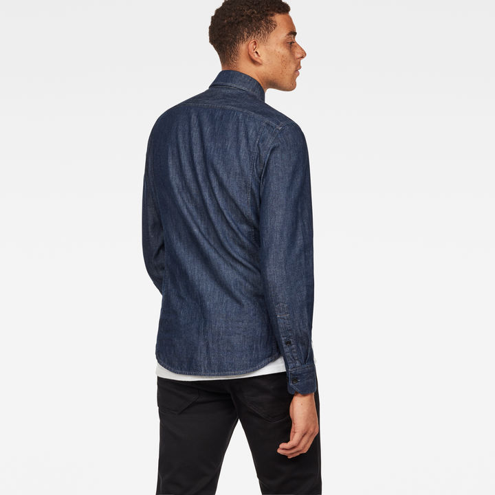 Utility Hyrid-Archive Slim Shirt | Dark blue | G-STAR® US