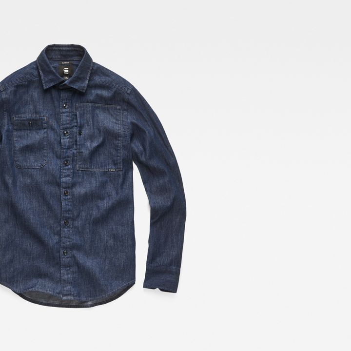 Utility Hyrid-Archive Slim Shirt | Dark blue | G-STAR® US
