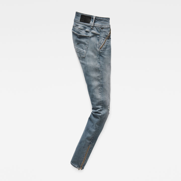 Lynn Biker Mid Skinny Ankle Jeans Grey G STAR EE