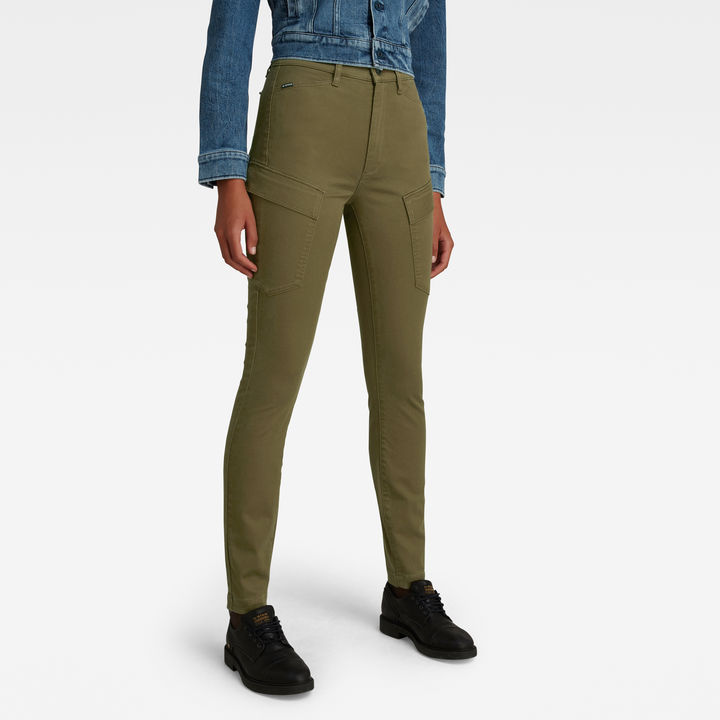 High G-Shape Cargo Skinny Pants | Green | G-STAR® US