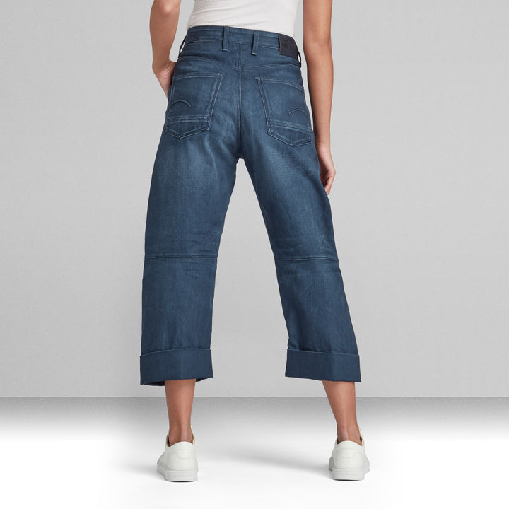 Eve 3D Wide Leg Jeans | Dark blue | G-STAR® ZA