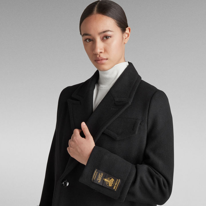 Long Wool Coat Black G STAR DE