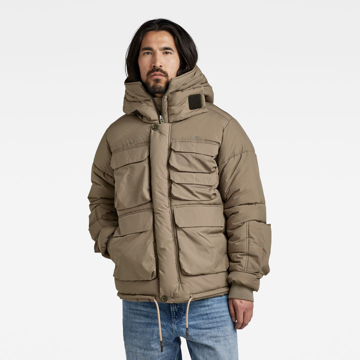 Gk reign hooded puffa jacket outlet