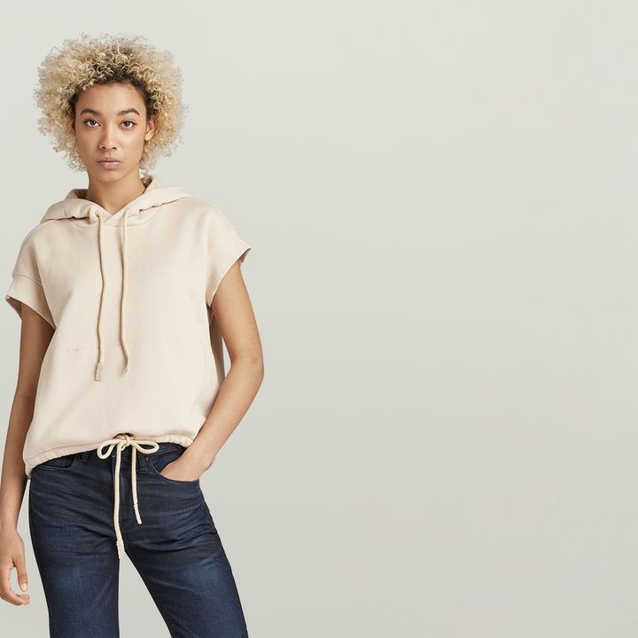 Short sleeve hoodie girl online