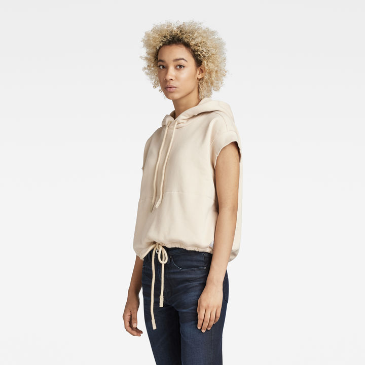 Relaxed Short Sleeve Hoodie