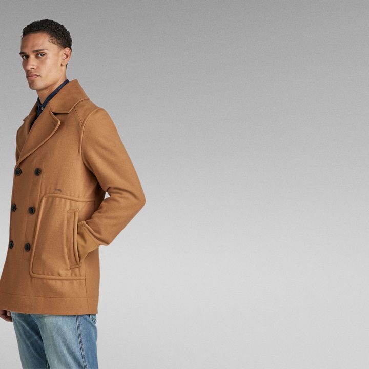 Wool peacoat men on sale
