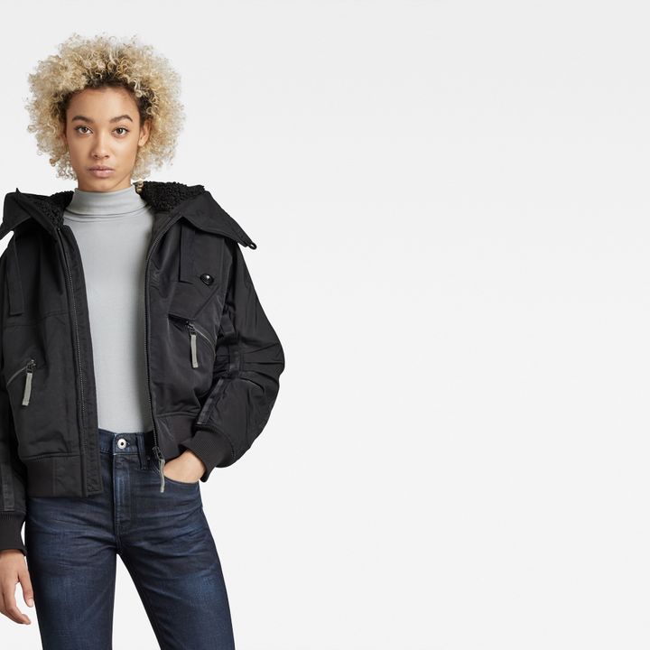 Hooded Bomber | Black | G-STAR® US