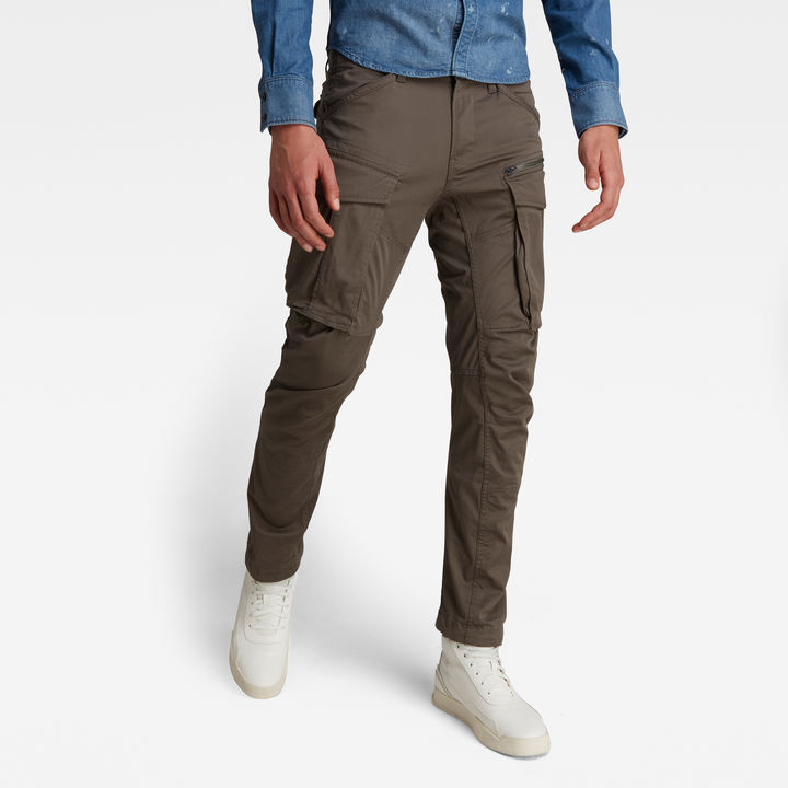 Rovic Zip 3D Regular Tapered Broek Grijs G STAR NL