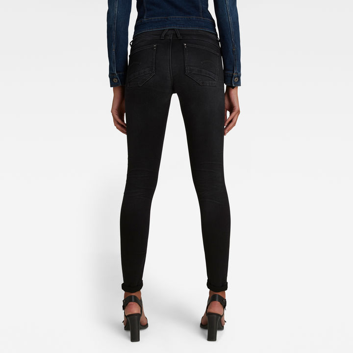 G STAR Women Lynn Super Skinny Jeans Black Size 23 30
