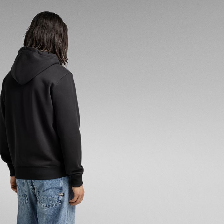 Raw black hoodie outlet
