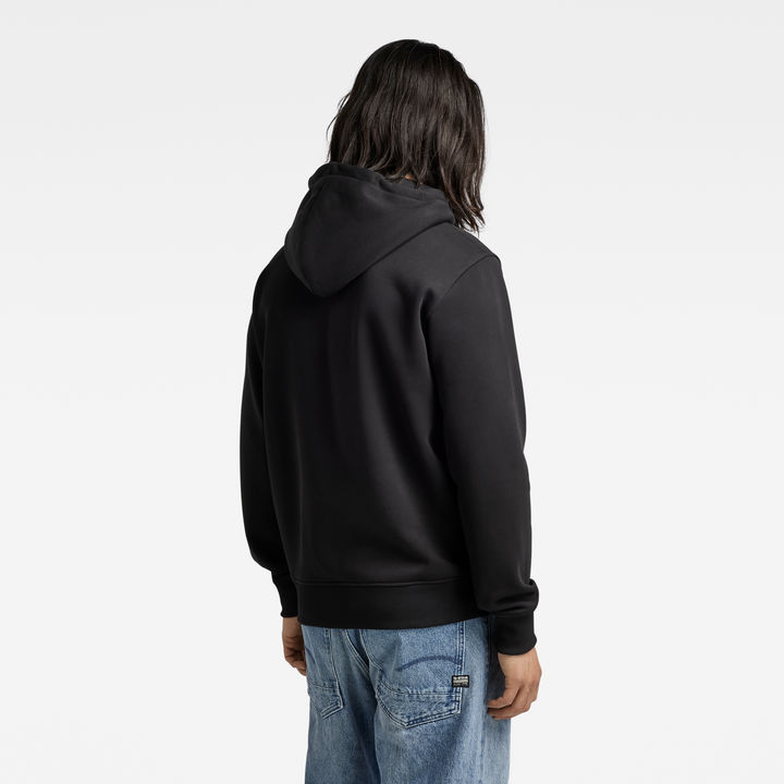 Raw black hoodie cheap