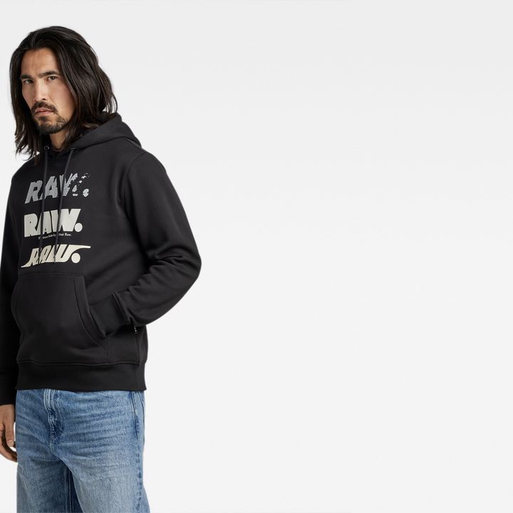 Triple Raw. Hoodie Black G STAR ZA