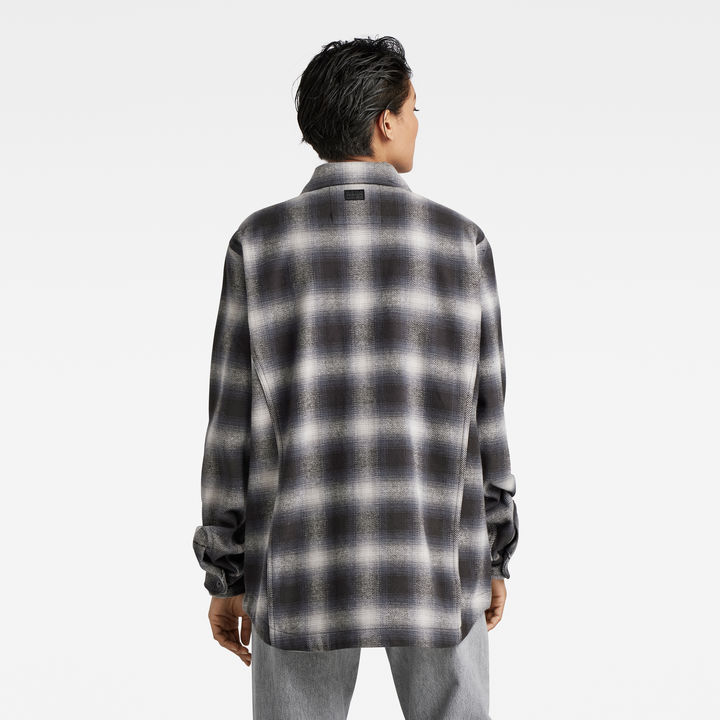Unisex Check Zip Reg Overshirt | マルチカラー | G-STAR® JP