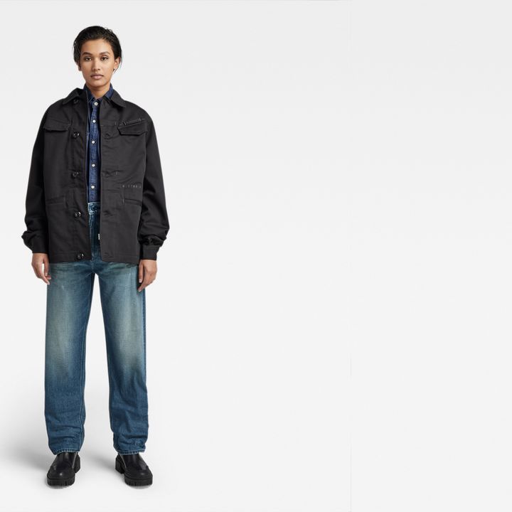 Unisex Field Jacket Overshirt Black G STAR AU