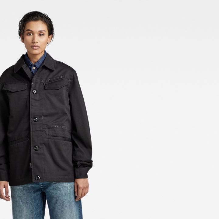 Unisex Field Jacket Overshirt Black G STAR US