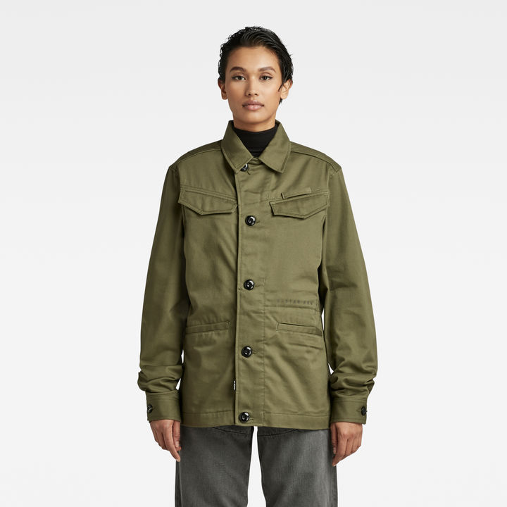 Green overshirt jacket online