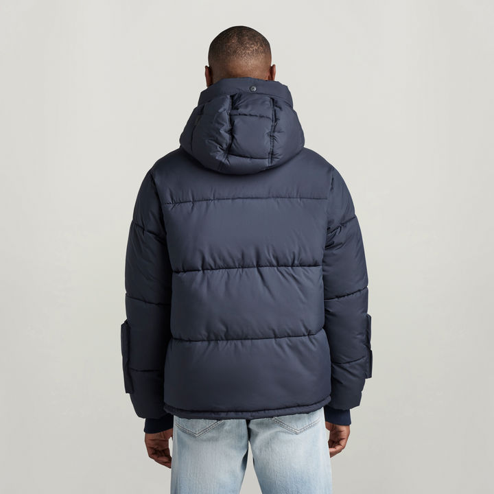 Field Hooded Puffer Jacket Dark blue G STAR PT