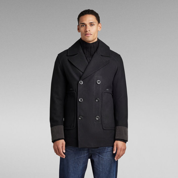 Wool Peacoat Black G STAR CA