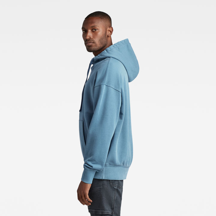 G star raw blue hoodie clearance
