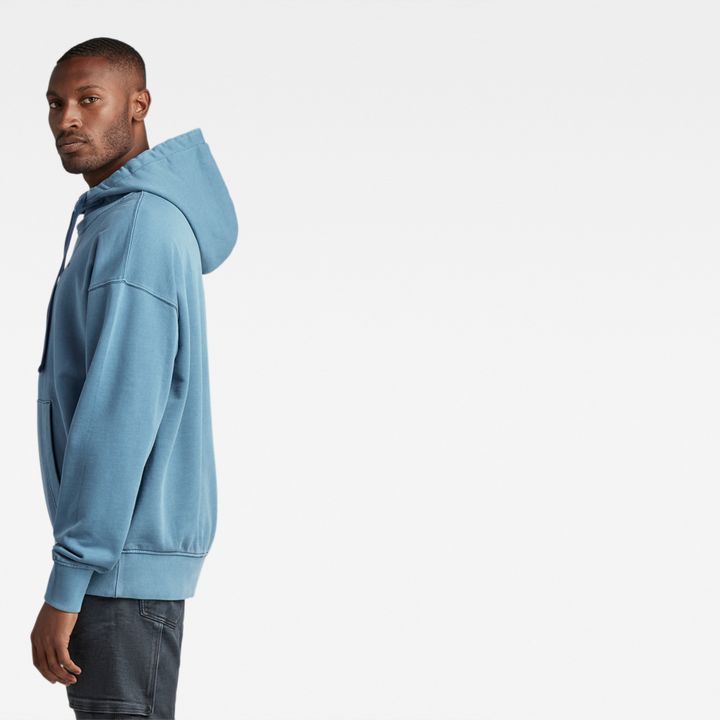 Garment Dyed Oversized Hoodie Medium blue G STAR US